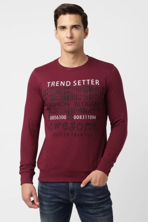 urbanmark-men-regular-fit-printed-full-sleeves-round-neck-fleece-sweatshirt-wine-none