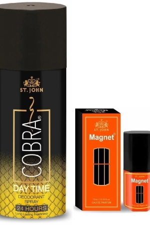 stjohn-cobra-day-time-150ml-magnet-10ml-deodorant-spray-perfume-for-men-160ml-pack-of-2