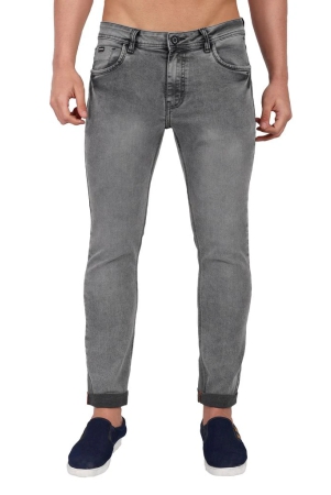 Meghz Men Grey Ricardo Slim Fit Jeans