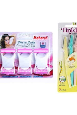 lenon-beauty-max-6-tinkle-disposable-razor-3-pcs-total-9-pcs-in-combo-pack