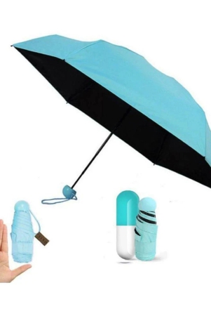 not-available-designer-ultra-mini-uv-coated-4-fold-travel-capsule-umbrella-best-for-gifting-purpose-and-best-fit-for-kids-85-cm-sky-blue-blue