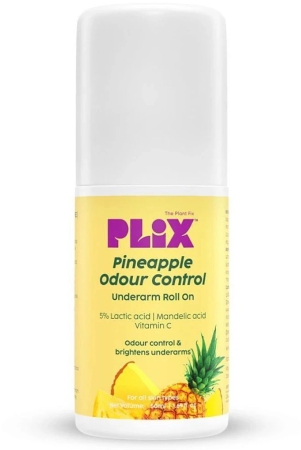 plix-pineapple-odour-control-underarm-rollon-with-5-lactic-acid-1-mandelic-acid-perfume50-ml