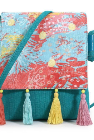 anekaant-turquoise-cotton-sling-bag-turquoise