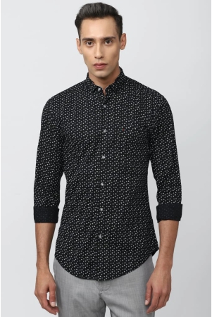 men-black-super-slim-fit-print-full-sleeves-casual-shirt