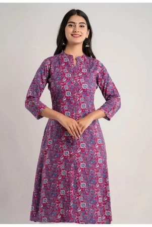 mauka-pink-rayon-womens-a-line-kurti-pack-of-1-none