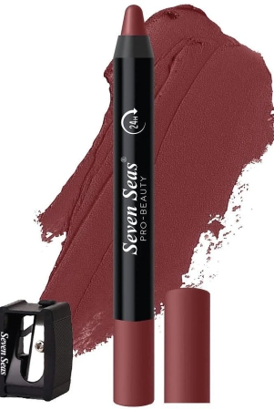 seven-seas-matte-mood-non-transfer-crayon-lipstick-caramel-brown-35g