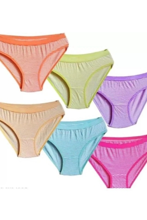 iconic-me-pack-of-6-cotton-striped-womens-bikini-multicolor-none