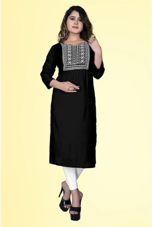 haya-fashion-black-rayon-womens-straight-kurti-pack-of-1-none