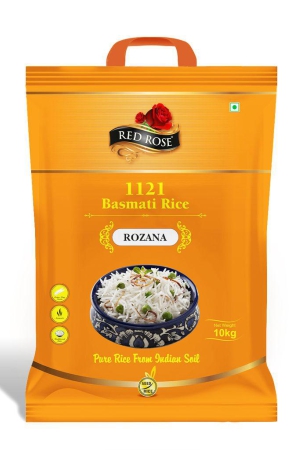 Red Rose Rozana Basmati Rice, Naturally Aged, Perfect for Everyday Use, 10 KG