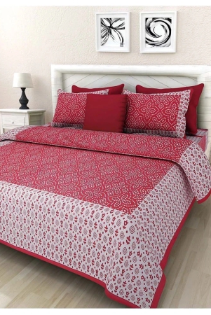 frionkandy-cotton-double-bedsheet-with-2-pillow-covers-red