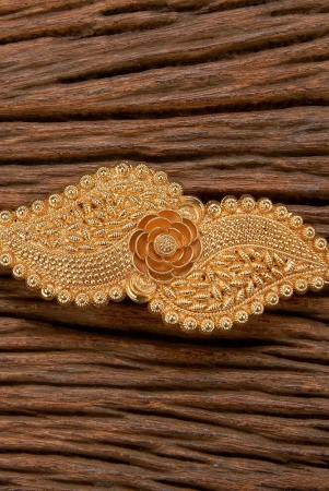 antique-plain-gold-hair-clip-with-gold-plating-gold