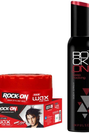 rock-on-hair-styling-wax-125-g-impulse-body-spray-150-ml-2-items-in-the-set