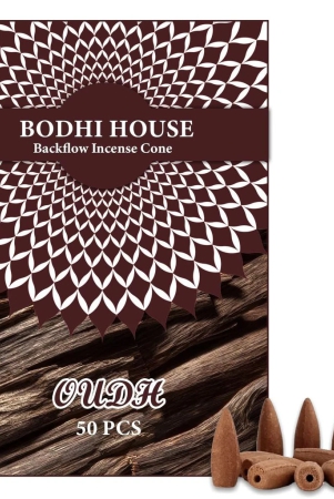 bodhi-house-backflow-natural-incense-dhoop-cones-essential-oil-fragrant-matrix-incense-cones-for-backflow-burner-smoke-fountain-charcoal-free-backflow-dhoop-50-pcs-firdous-fragrance