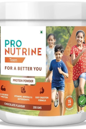 Pro Nutrine Teens Whey Protein Whey Protein Powder ( 400 gm , Chocolate - Flavour )