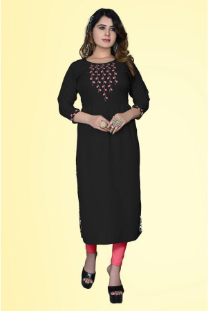 haya-fashion-black-rayon-womens-a-line-kurti-pack-of-1-none