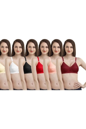 madam-cotton-everyday-bra-multi-color-pack-of-6-36d