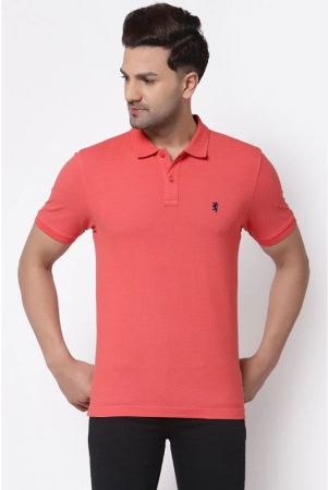 Red Tape Men Coral Polo Neck T-Shirt