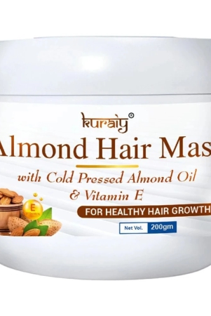 kuraiy-almond-hair-mask-with-cold-pressed-almond-oil-vitamin-e-for-healthy-hair-growth-200g