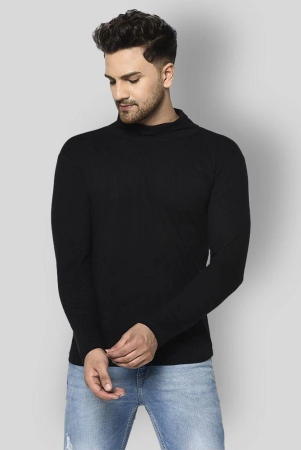 rigo-black-cotton-blend-slim-fit-mens-t-shirt-pack-of-1-none