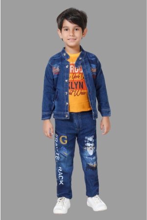 dkgf-fashion-mustard-cotton-blend-boys-t-shirt-jeans-pack-of-1-none