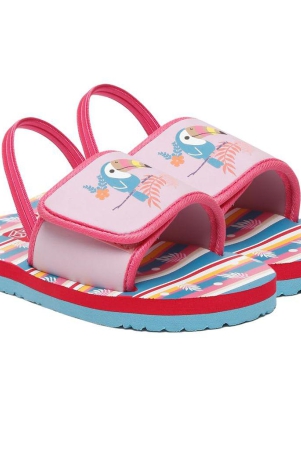 ONYC Parrot Kids Slippers for Girls with Adjustable Strap