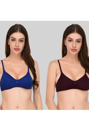 elina-multicolor-cotton-lightly-padded-womens-plunge-bra-pack-of-2-none