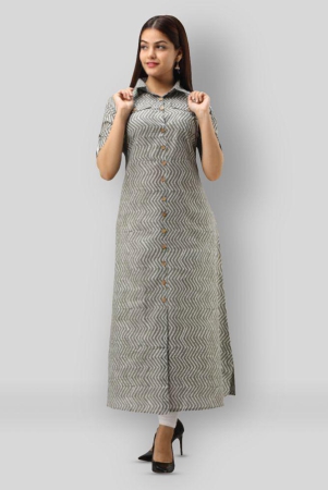 svarchi-light-grey-cotton-blend-womens-front-slit-kurti-pack-of-1-m