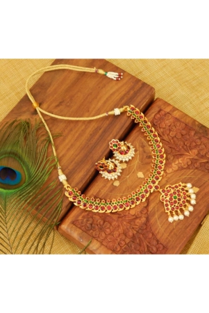 handmade-high-quality-beautiful-gold-plated-mango-motif-design-maroon-green-kemp-choker-necklace-s