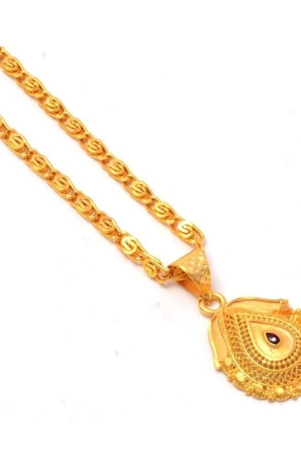 jewar-mandi-new-design-gold-plated-locketpendant-with-link-chain-daily-use-for-men-women-girls-boys-none