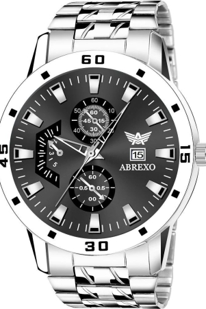 Abrexo Silver Stainless Steel Analog Mens Watch