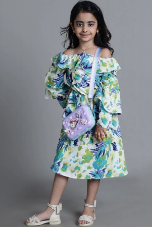 mini-ming-girls-floral-printed-off-shoulder-bell-sleeve-crepe-a-line-midi-dress