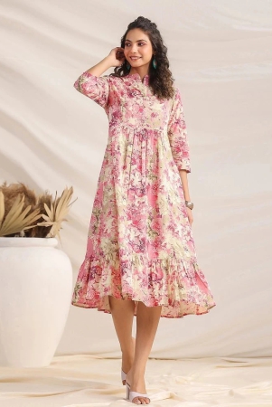 janasya-cotton-printed-midi-womens-fit-flare-dress-pink-pack-of-1-none