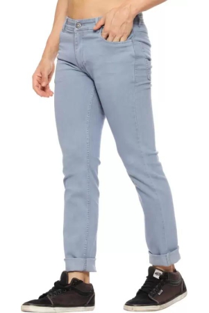 Men Regular Mid Rise Grey Jeans