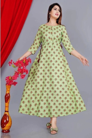 sipet-mint-green-rayon-womens-flared-kurti-pack-of-1-none