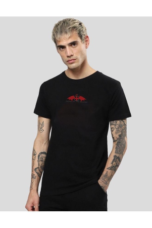 bewakoof-black-cotton-regular-fit-mens-t-shirt-pack-of-1-none