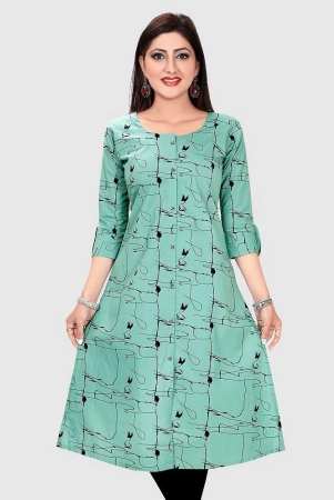 meher-impex-sea-green-cotton-blend-womens-a-line-kurti-pack-of-1-none