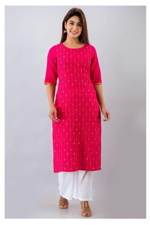 svarchi-pink-cotton-blend-straight-kurti-l