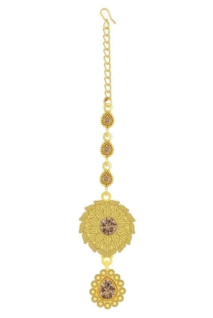 paola-exclusive-stylish-gold-plated-traditional-maang-tikka-jewellery-for-women-girl-golden