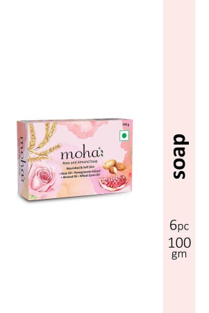 moha-rose-and-almond-soap-pack-of-6-100gm-each