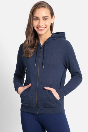 jockey-womens-athleisure-super-combed-cotton-french-terry-fabric-activewear-hoodie-jacket-with-side-pockets-aw30-m-ink-blue-mel