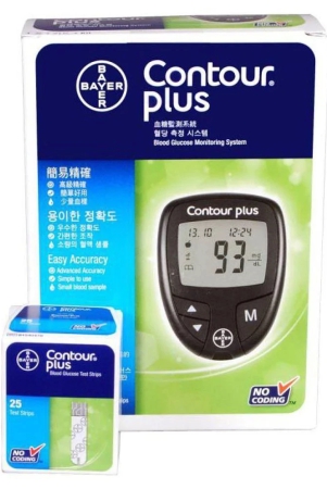 bayer-contour-plus-glucometer-with-25-test-strips