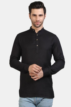 life-roads-black-cotton-mens-regular-kurta-pack-of-1-none