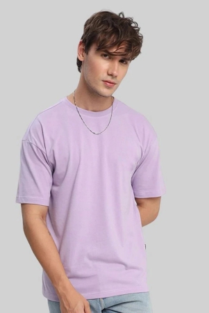 ppthefashionhub-cotton-blend-oversized-fit-solid-half-sleeves-mens-t-shirt-lavender-pack-of-1-none