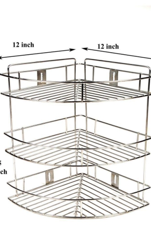 gehwara-stainless-steel-multipurpose-bathroom-corner-shelf-bathroom-cabinettoothbrush-holdertoothpastebrush-standbathroom-accessoriessetshelvesrackwashroom-accessories