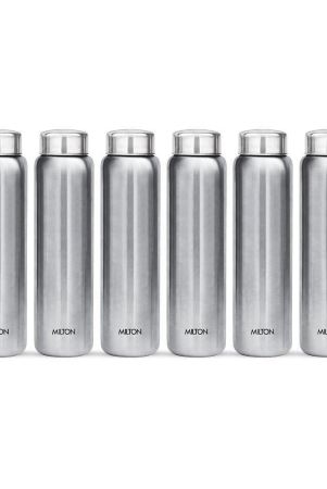 milton-aqua-1000-stainless-steel-water-bottle-set-of-6-950-ml-each-silver-100-leak-proof-office-bottle-gym-bottle-home-kitchen-hiking-treking-bottle-travel-bottle-silve