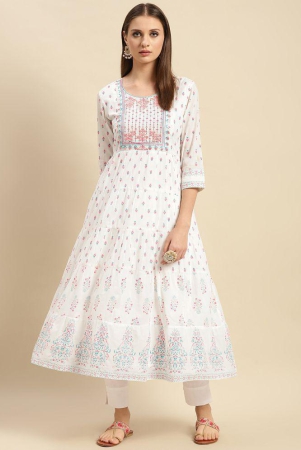 rangita-women-cotton-textured-off-white-yoke-embroidered-printed-calf-length-anarkali-kurti-none