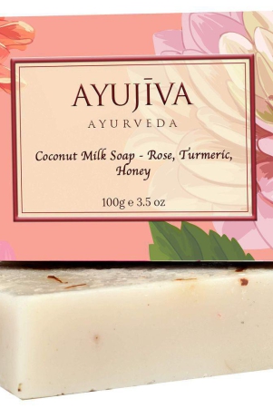 ayujiva-ayurveda-luxury-classic-coconut-milk-soap-with-rose-turmeric-honey-100-ge-skin-brigtening-soap