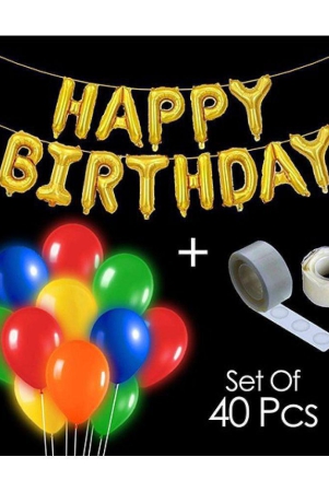 party-propz-happy-birthday-decoration-kit-with-led-balloons-foil-balloon-banner-set-of-40-multi-color