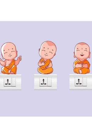 asmi-collection-buddha-kids-for-light-switches-funny-sticker-8-x-14-cms-