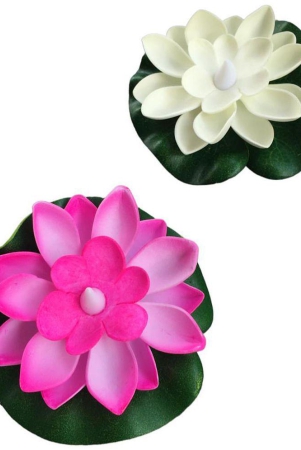 thriftkart-2pc-led-floting-lotus-led-candle-pack-of-2